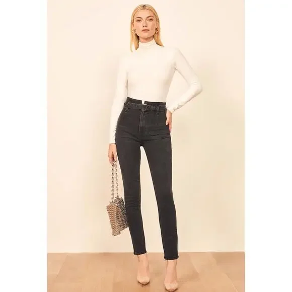 Reformation, Kayo High & Skinny Jeans, MSRP $118 - Picture 4 of 15